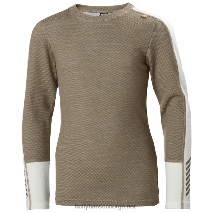 juniors lifa merino midweight base layer sett Helly-Hansen F6TJ02483 knust gra babytropp