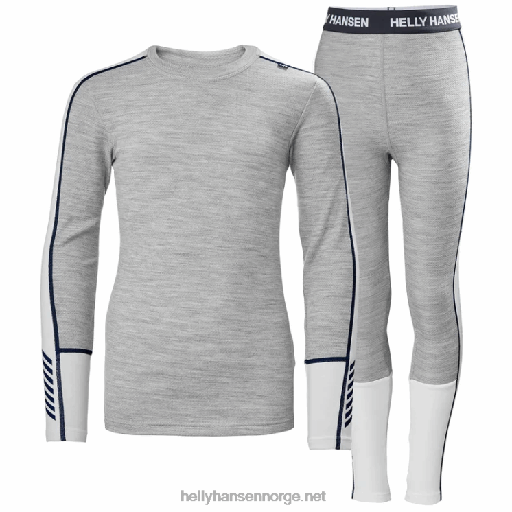 juniors lifa merino midweight base layer sett Helly-Hansen F6TJ02484 babytropp falt stein