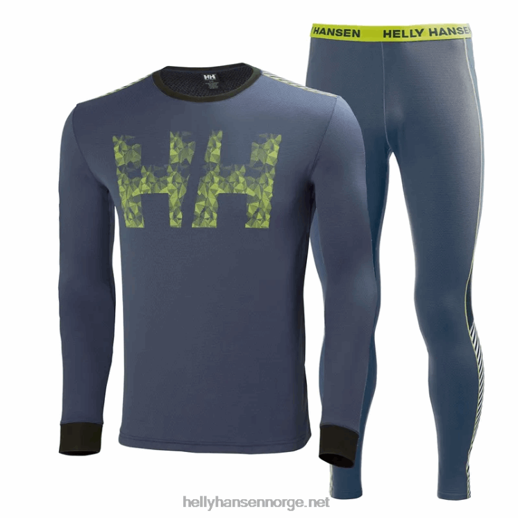 juniors lifa merino midweight base layer sett Helly-Hansen F6TJ02487 grå melang
 svart
 marinen