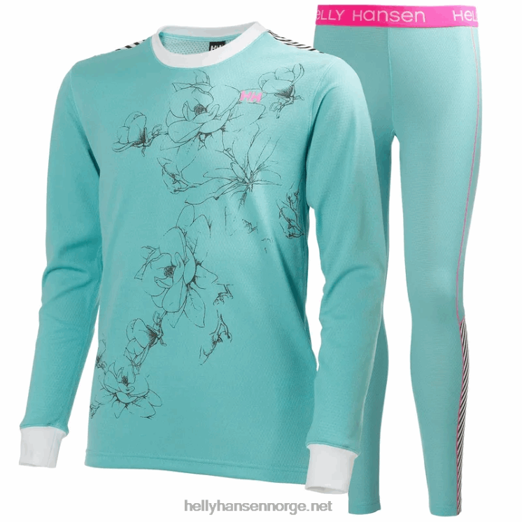 juniors lifa merino midweight base layer sett Helly-Hansen F6TJ02487 grå melang
 svart
 marinen