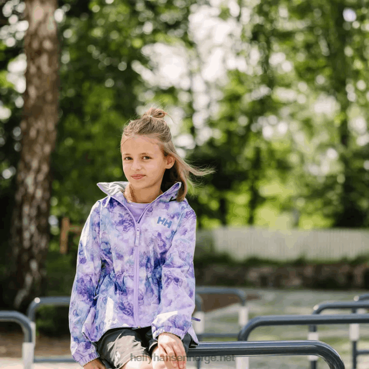 celeste regnjakke for juniorer Helly-Hansen F6TJ02554 skagen blå