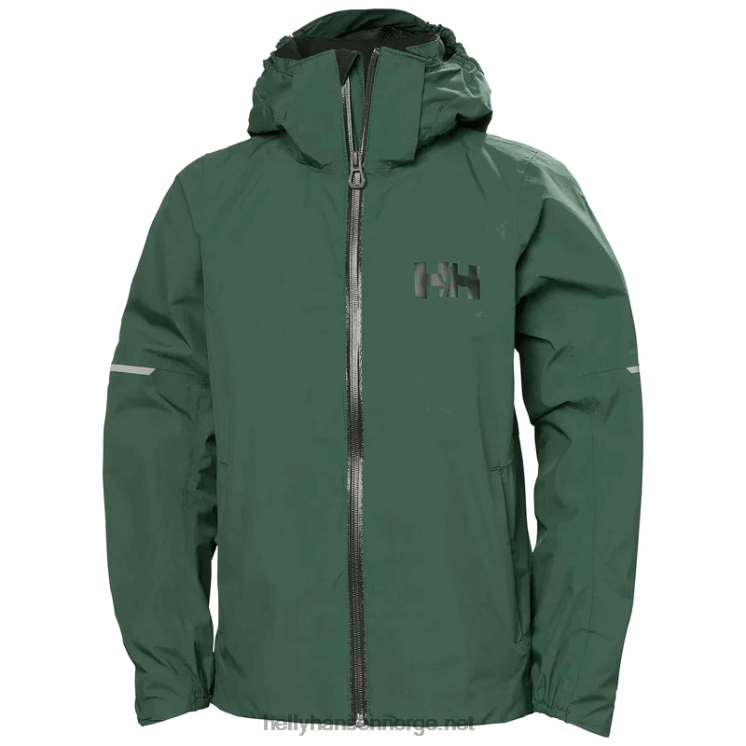 juniors loen regnjakke Helly-Hansen F6TJ02427 terrakotta