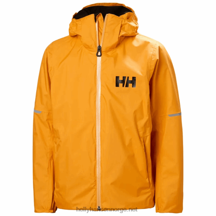 juniors loen regnjakke Helly-Hansen F6TJ02428 terrakotta gran