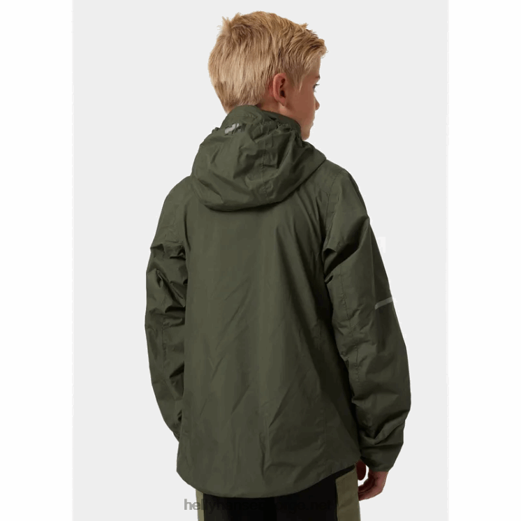juniors loen regnjakke Helly-Hansen F6TJ02429 terrakotta
 gran
