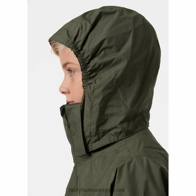 juniors loen regnjakke Helly-Hansen F6TJ02429 terrakotta
 gran