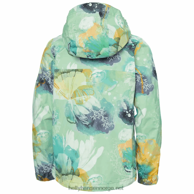 juniors loke jakke Helly-Hansen F6TJ02568 fersken ekko
 skarp grønn