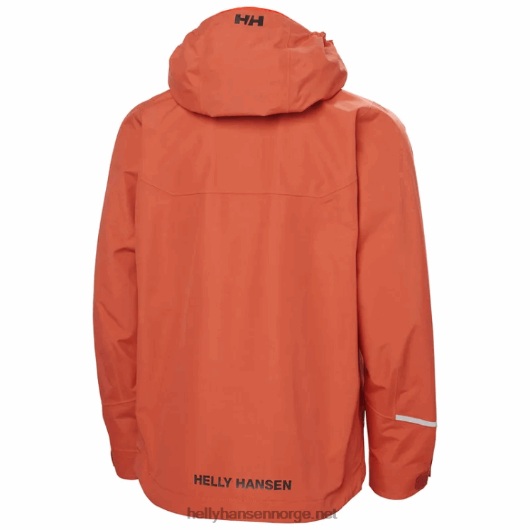 juniors marka softshell jakke Helly-Hansen F6TJ02551 terrakotta
 dyp fjord