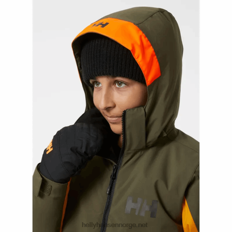 juniors quest skijakke Helly-Hansen F6TJ02397 malakitt