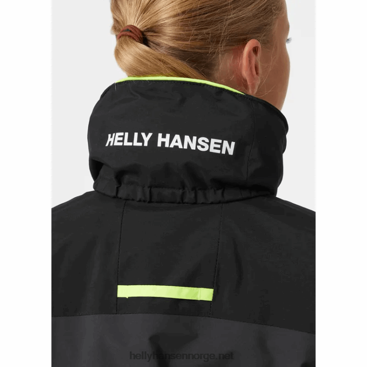juniors salt port 2.0 seilerjakke Helly-Hansen F6TJ02559 lyseblå
 hvit
