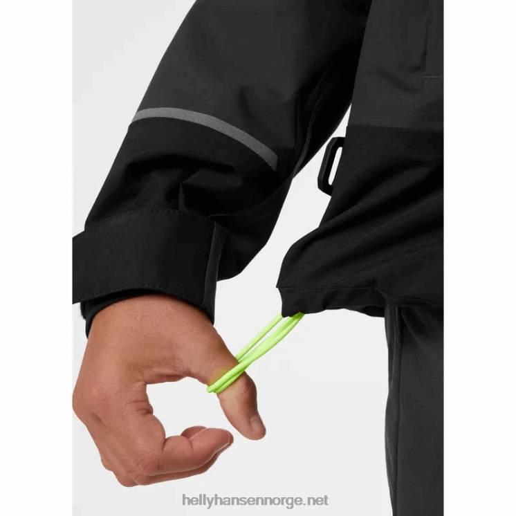 juniors salt port 2.0 seilerjakke Helly-Hansen F6TJ02559 lyseblå
 hvit