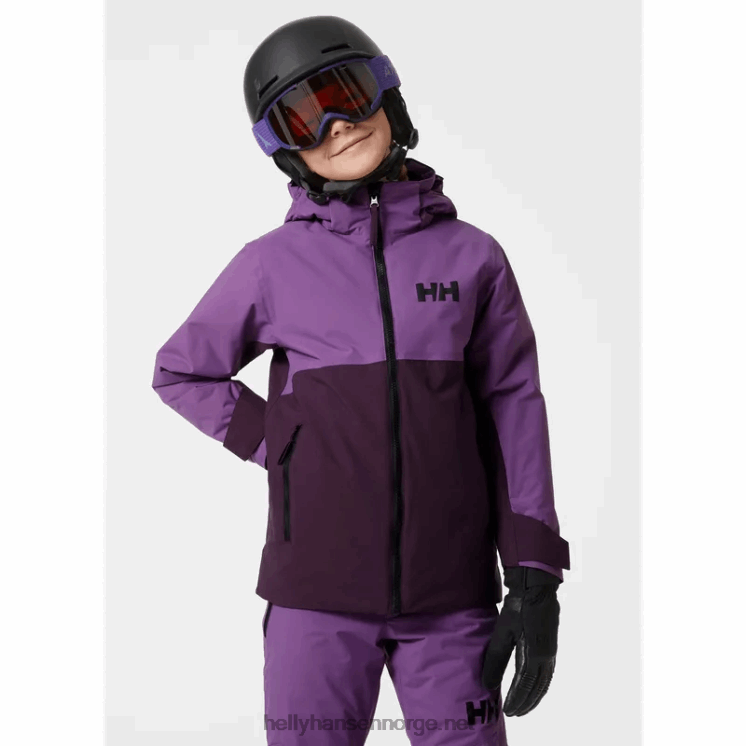 juniors urban puffy vinterparkas Helly-Hansen F6TJ02417 dyp fjord
 svart
