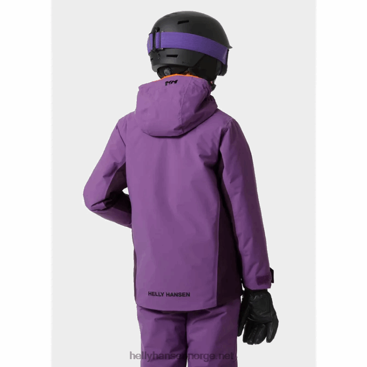 juniors urban puffy vinterparkas Helly-Hansen F6TJ02417 dyp fjord
 svart