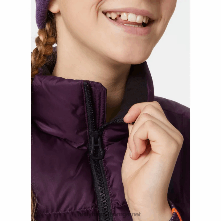 juniors vision puffy jakke Helly-Hansen F6TJ02763 blå tåke
 svart