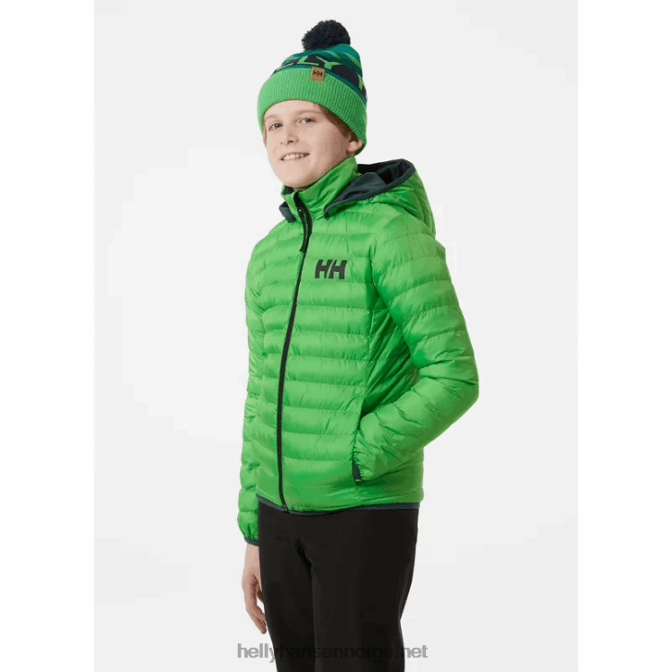 luca puffy vinterparkas for juniorer Helly-Hansen F6TJ02403 blå tåke