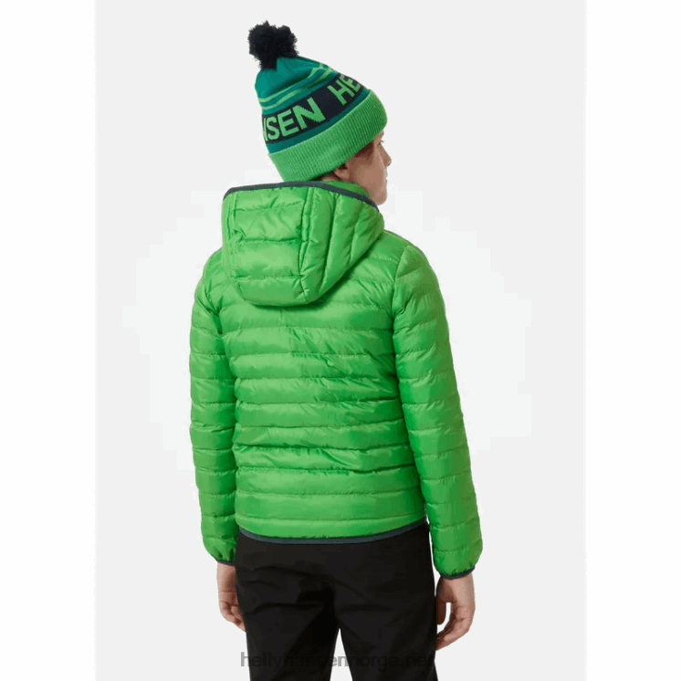 luca puffy vinterparkas for juniorer Helly-Hansen F6TJ02403 blå tåke