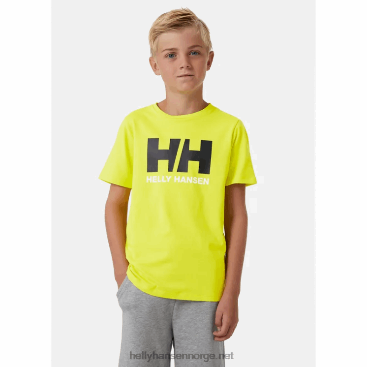 hh logo t-skjorte for juniorer Helly-Hansen F6TJ02506 lyseblå
 rosenkvarts
 skarp grønn