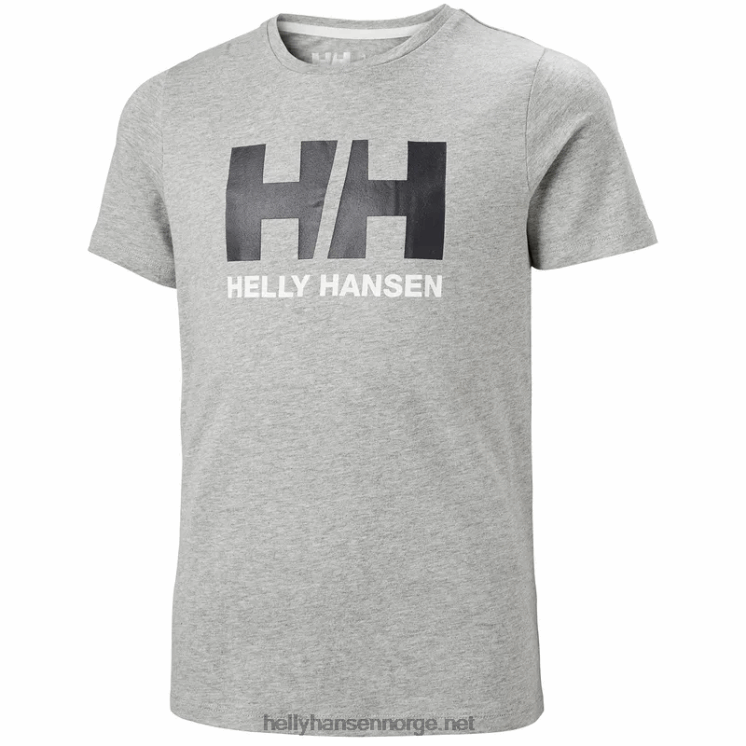 hh logo t-skjorte for juniorer Helly-Hansen F6TJ02510 lilatech hvit varsel rød
