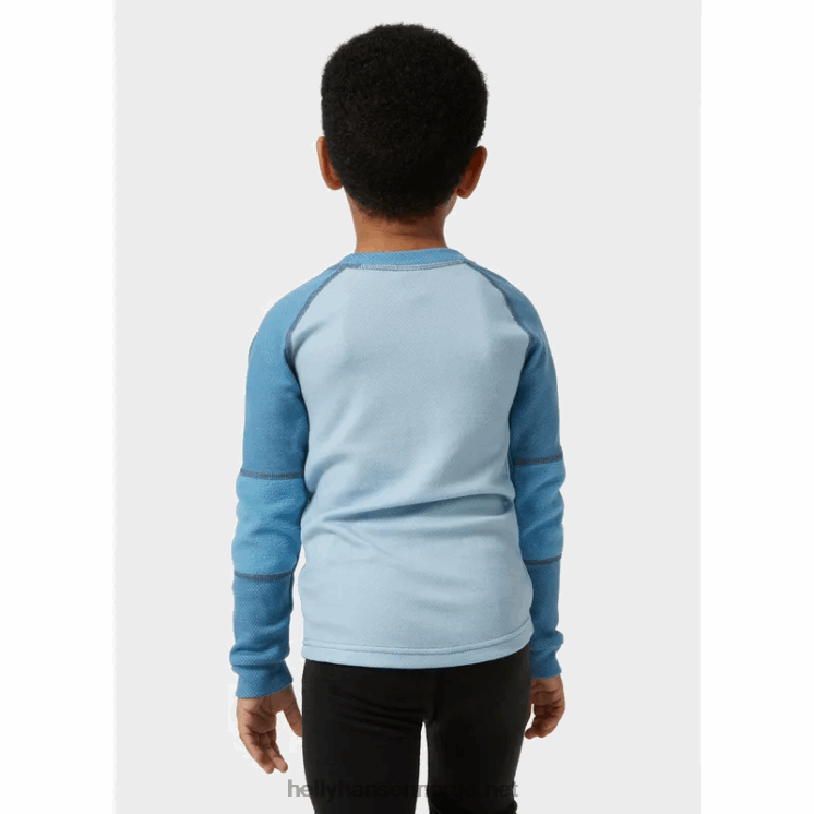 hh lifa merino baselagsett for barn Helly-Hansen F6TJ02355 blåregn pu