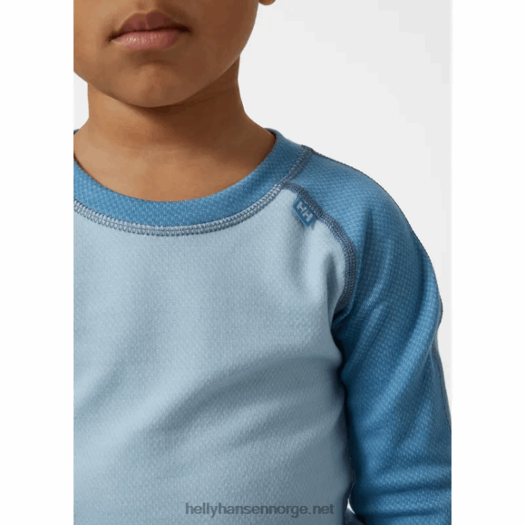 hh lifa merino baselagsett for barn Helly-Hansen F6TJ02355 blåregn pu
