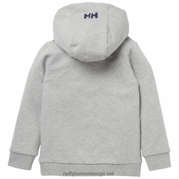hh-logo-t-skjorte for barn Helly-Hansen F6TJ02376 grå melang