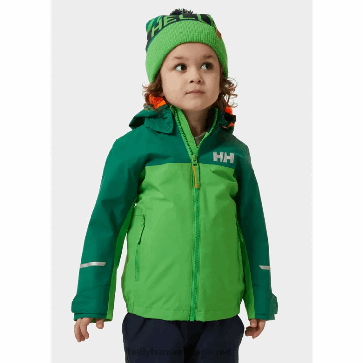 daybreaker 2.0 fleecejakke for barn Helly-Hansen F6TJ02271 blå tåke