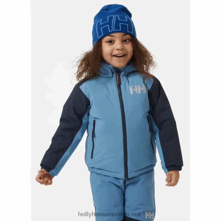 puffy jakke for barn Helly-Hansen F6TJ02297 marinen