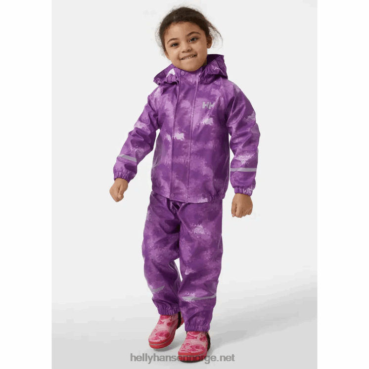 bergens regnsett i fleece for barn Helly-Hansen F6TJ02315 vesentlig y