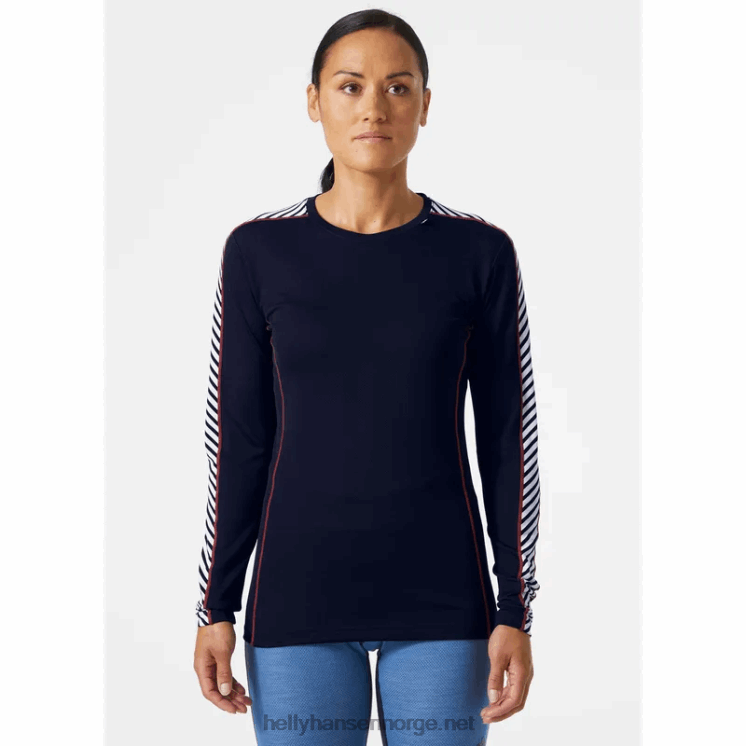 kvinners hh lifa langermet crew baselag Helly-Hansen F6TJ02082 svart