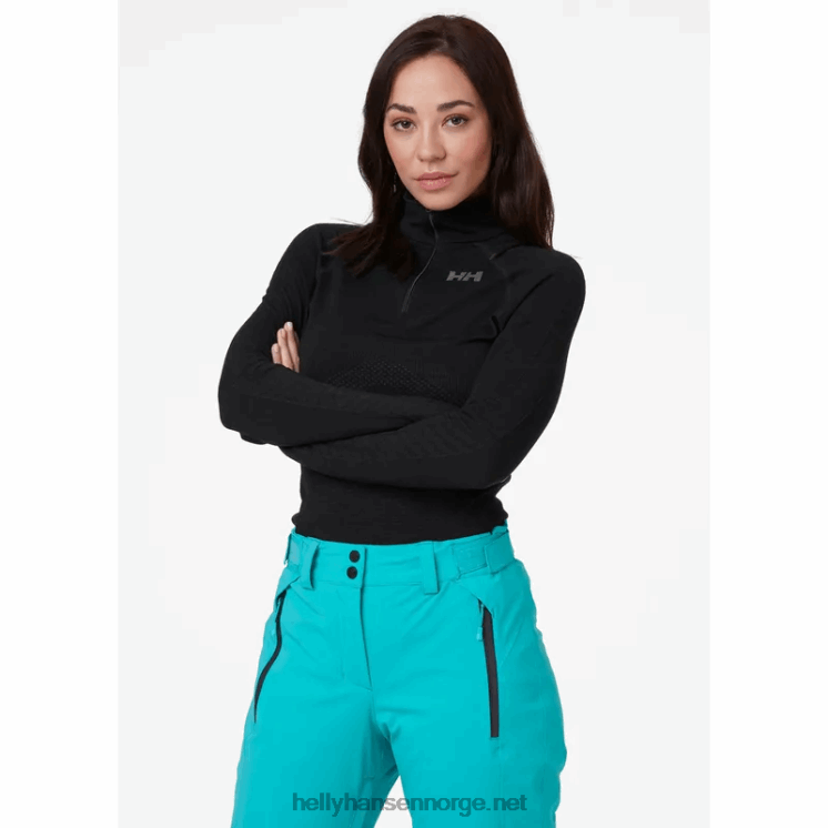 kvinners lifa active graphic crew base layer Helly-Hansen F6TJ02091 dyp fjord