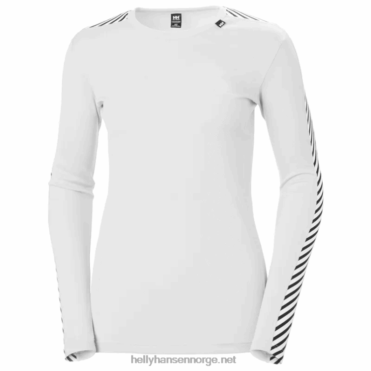 kvinners lifa active stripe crew baselag Helly-Hansen F6TJ02080 svart