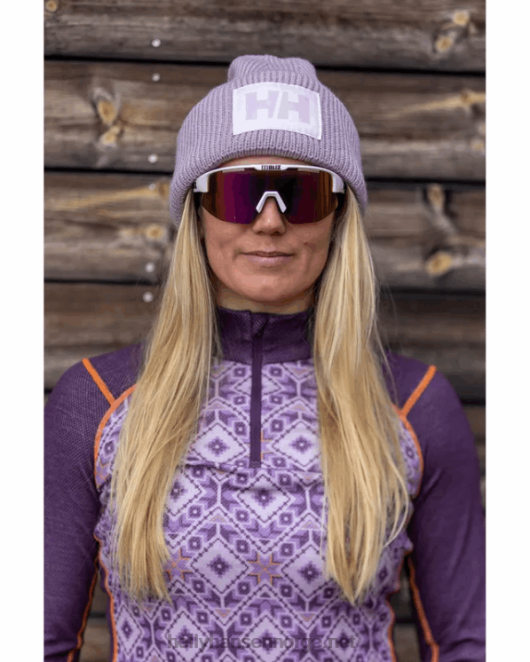 kvinner lifa merino midweight 2-i-1 grafisk halv glidelås baselag Helly-Hansen F6TJ02064 babytropp