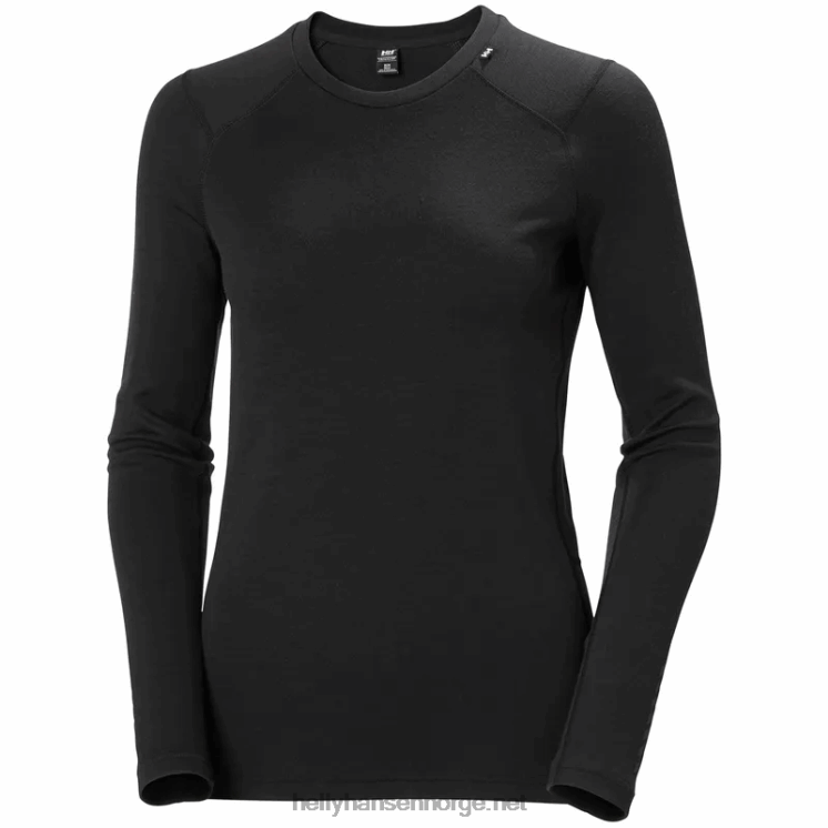 kvinners lifa merino midweight crew base layer Helly-Hansen F6TJ02051 jade