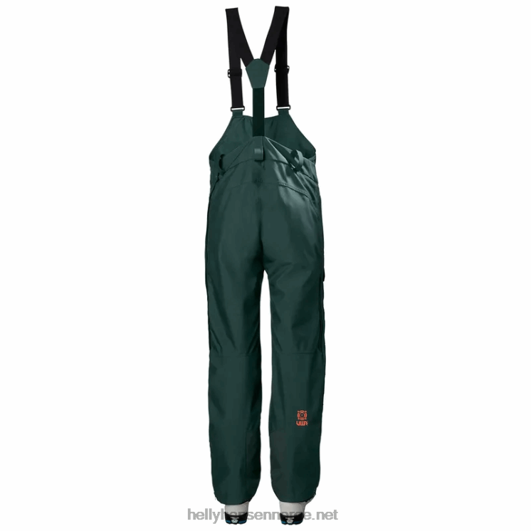 kvinners powderqueen bib skibukser Helly-Hansen F6TJ01853 knust gra
