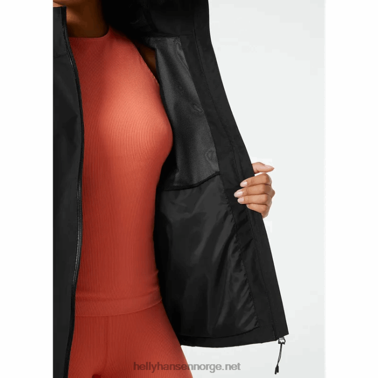 kvinners sanna regnfrakk Helly-Hansen F6TJ02233 marinen