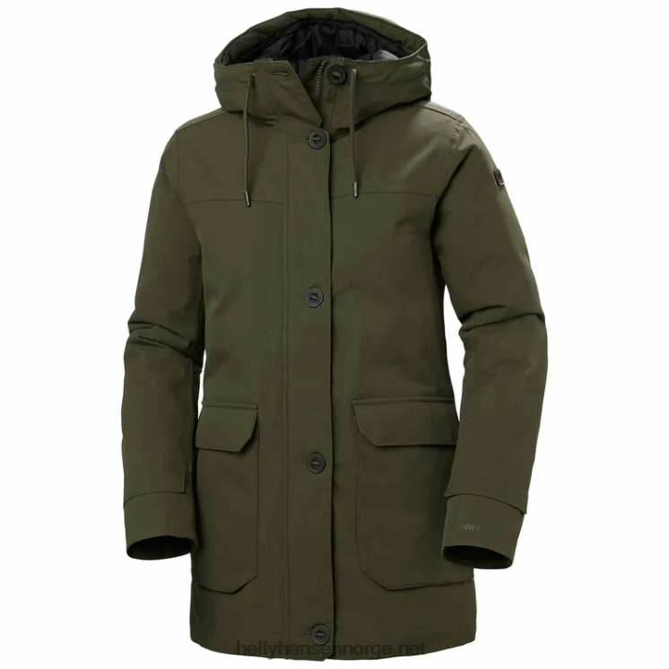 aden down parka for kvinner Helly-Hansen F6TJ01606 marinen