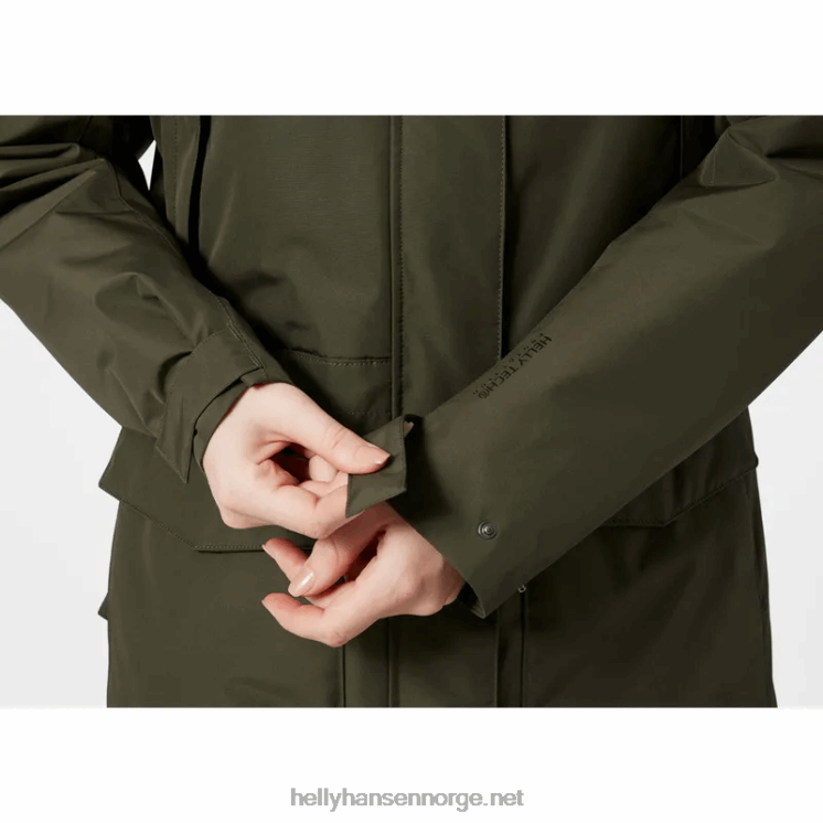 dame senja isolert vinterparkas Helly-Hansen F6TJ02634 grå melang
 marinen