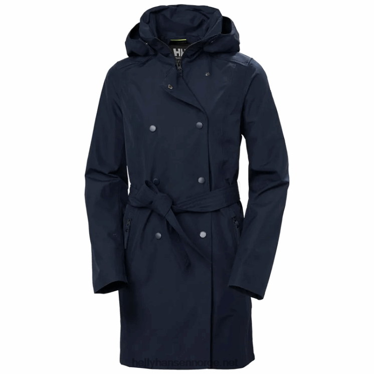 dame welsey ii trenchcoat Helly-Hansen F6TJ01540 svart