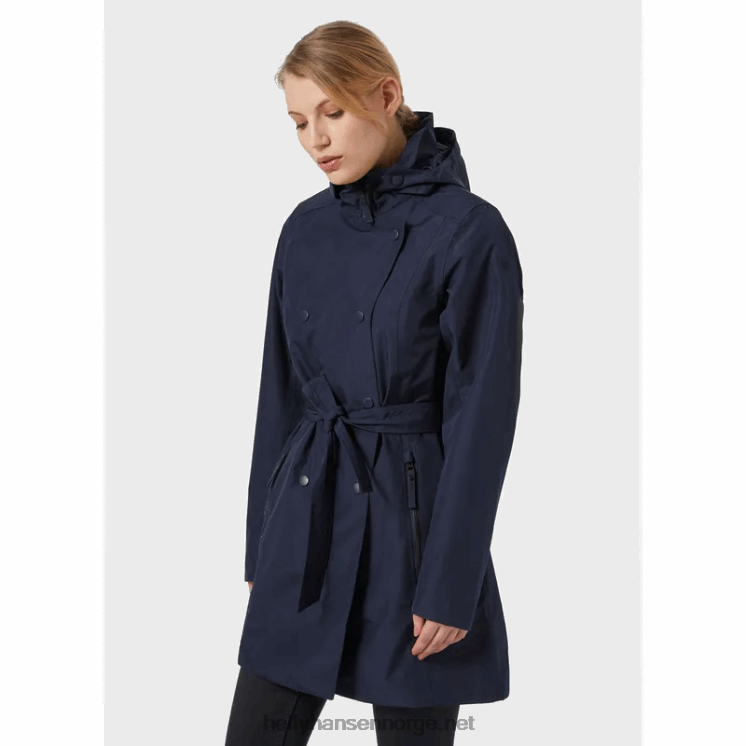 dame welsey ii trenchcoat Helly-Hansen F6TJ01540 svart