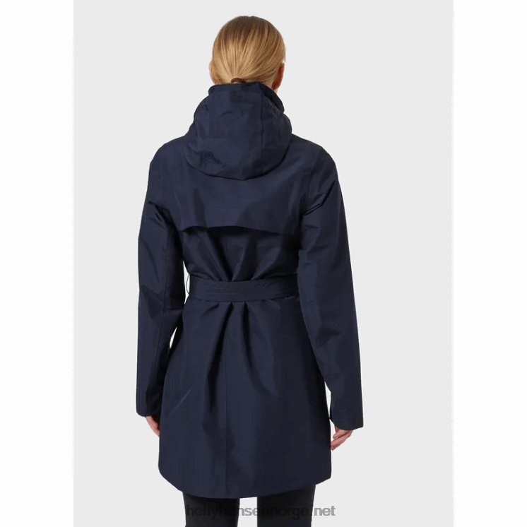 dame welsey ii trenchcoat Helly-Hansen F6TJ01540 svart