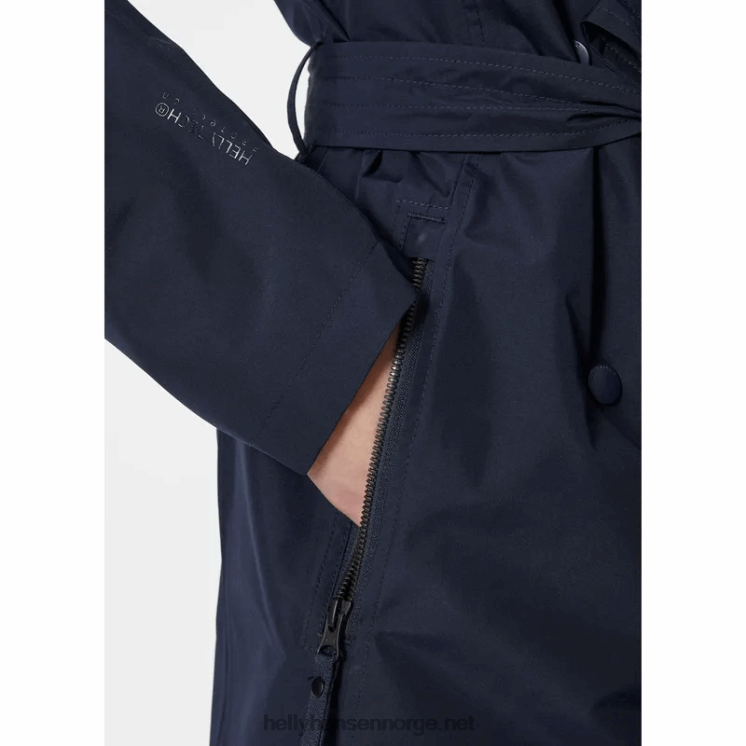 dame welsey ii trenchcoat Helly-Hansen F6TJ01540 svart