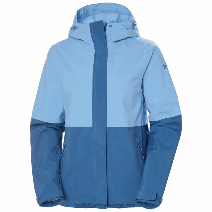 fluktregnfrakk for kvinner Helly-Hansen F6TJ02617 nimbus clou svart