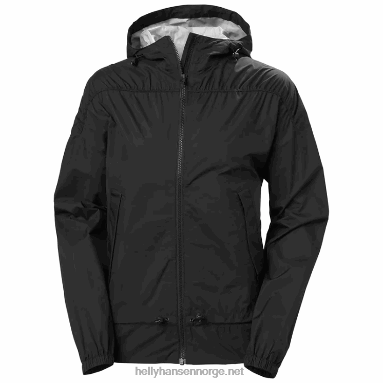 fluktregnjakke for kvinner Helly-Hansen F6TJ02590 grå tåke es nimbus clou