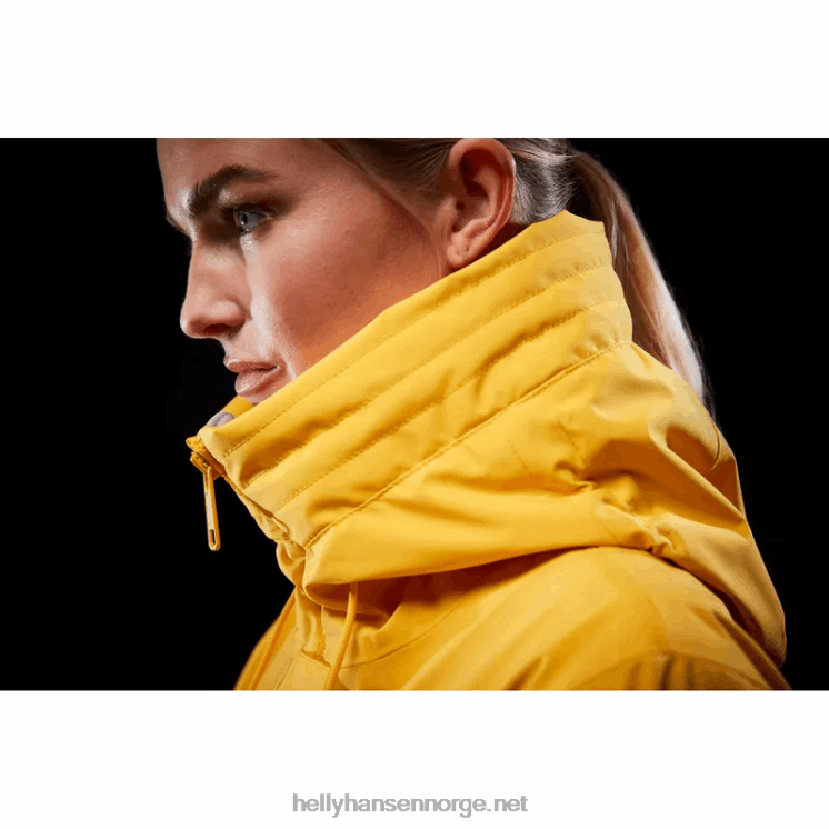 fluktregnjakke for kvinner Helly-Hansen F6TJ02591 nimbus clou
 svart