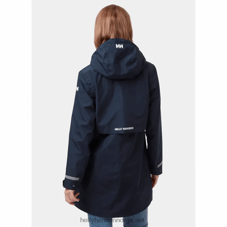 lisburn regnfrakk for kvinner Helly-Hansen F6TJ02621 svart