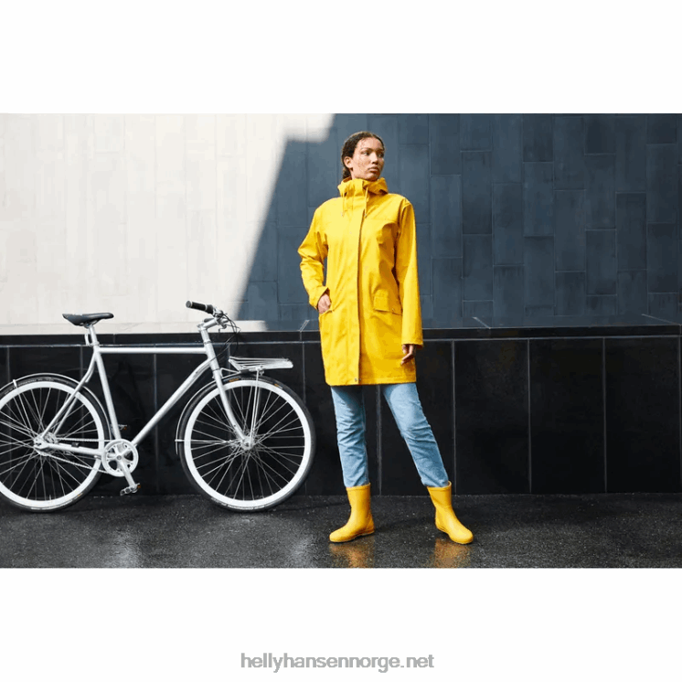 mose regnfrakk for kvinner Helly-Hansen F6TJ01568 grå tåke es