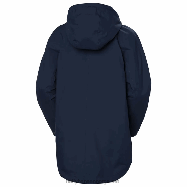 valentia regnfrakk for kvinner Helly-Hansen F6TJ02612 svart
 marinen