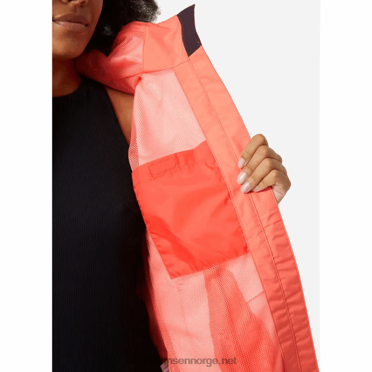 valkyrie-fleece-fôret regnjakke for kvinner Helly-Hansen F6TJ01519 svart