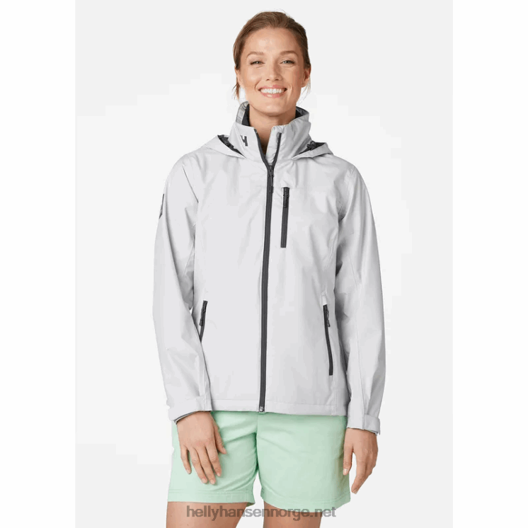 seilerjakke med hette for kvinner Helly-Hansen F6TJ01348 solrik lime