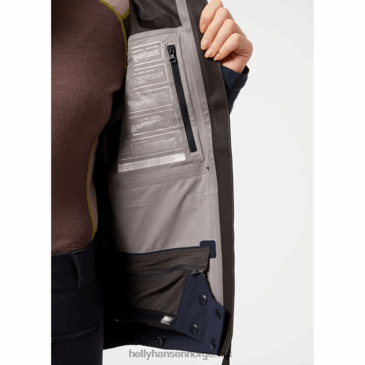 motionista 3-lags skalljakke for kvinner Helly-Hansen F6TJ01440 snø