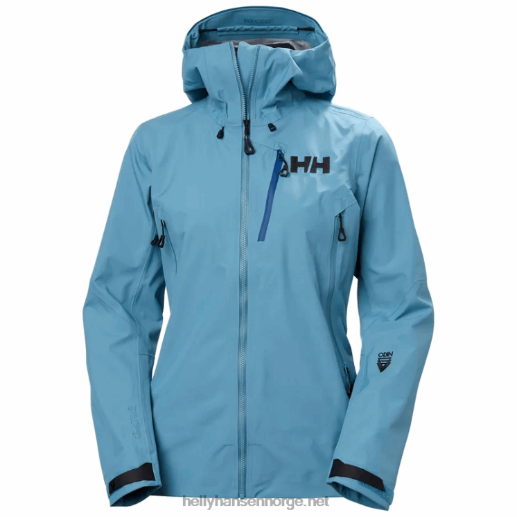 odin 9 worlds 2.0 utendørs skalljakke for kvinner Helly-Hansen F6TJ01419 jade